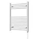 Zennor - White Electric Towel Rail H800mm x W600mm Straight 400w Standard