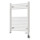 Zennor - White Dual Fuel Towel Rail H800mm x W600mm Thermostatic WIFI - Straight