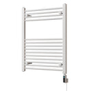 Zennor - White Electric Towel Rail H800mm x W600mm Straight 400w Thermostatic WIFI