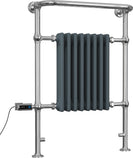 Arundel - Anthracite Traditional Electric Towel Rail H963mm x W673mm 600w Thermostatic WIFI