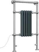 Adisham - Anthracite Traditional Electric Towel Rail H963mm x W538mm 300w Standard