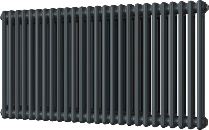 Alpha - Anthracite Column Radiator H600mm x W1164mm 2 Column