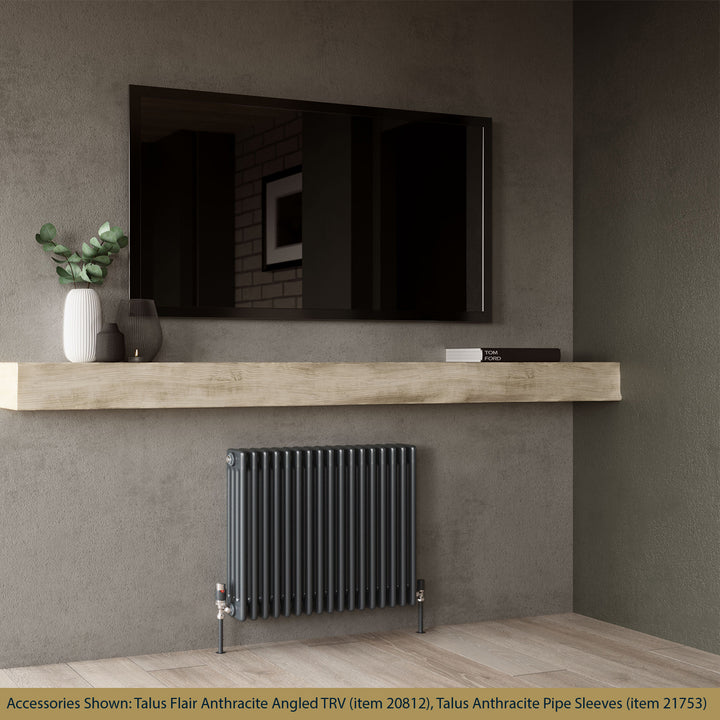 Alpha - Anthracite Column Radiator H600mm x W768mm 2 Column