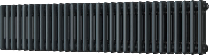 Alpha - Anthracite Column Radiator H300mm x W1355mm 3 Column