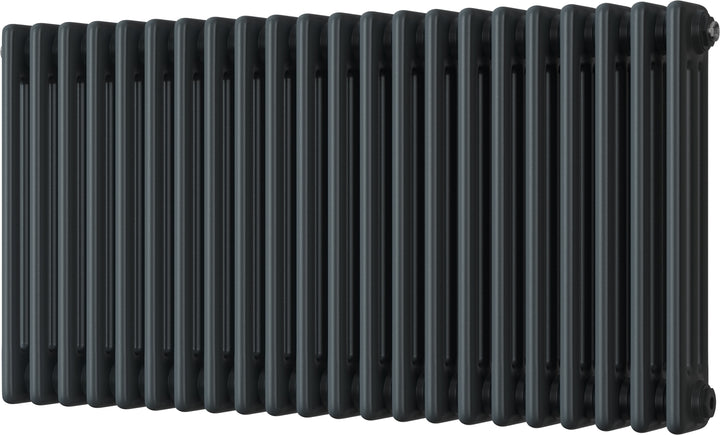 Alpha - Anthracite Column Radiator H500mm x W999mm 3 Column