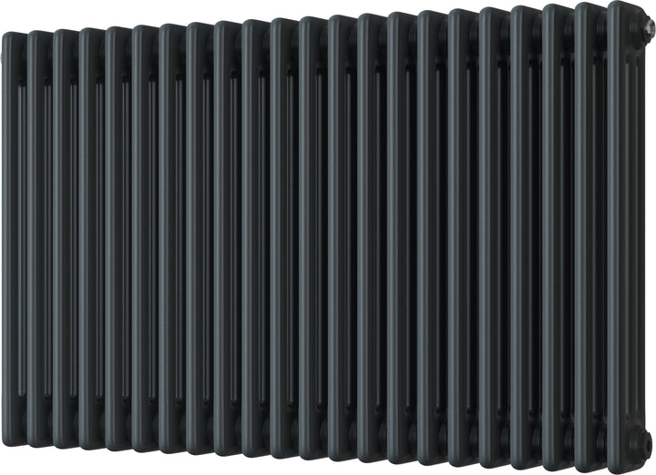 Alpha - Anthracite Column Radiator H600mm x W999mm 3 Column