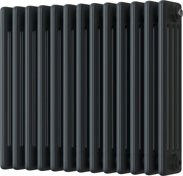 Alpha - Anthracite Column Radiator H500mm x W592mm 4 Column