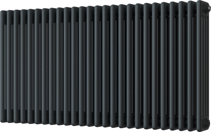 Alpha - Anthracite Column Radiator H600mm x W1164mm 4 Column