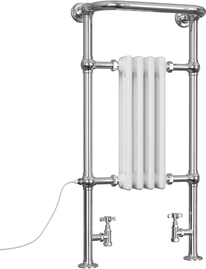 Arundel - Traditional Dual Fuel Towel Rail H963mm x W493mm Standard - Floor Standing