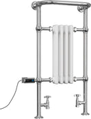 Arundel - Traditional Dual Fuel Towel Rail H963mm x W493mm Thermostatic WIFI - Floor Standing