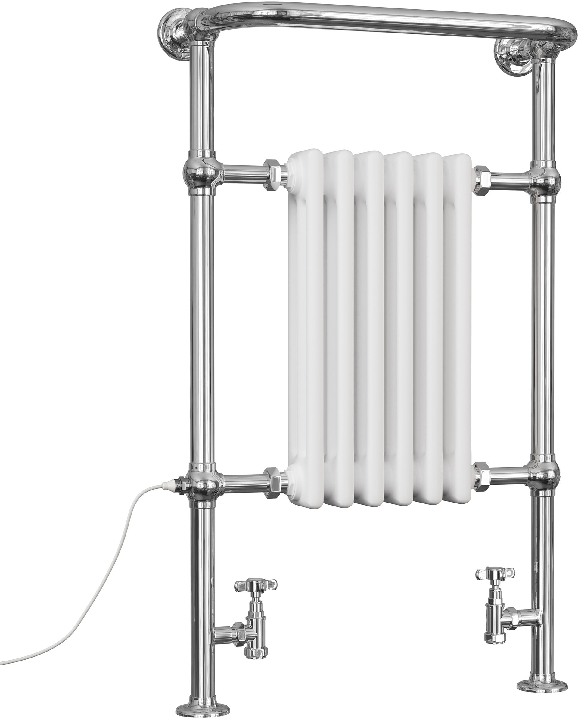 Arundel - Traditional Dual Fuel Towel Rail H963mm x W583mm Standard - Floor Standing