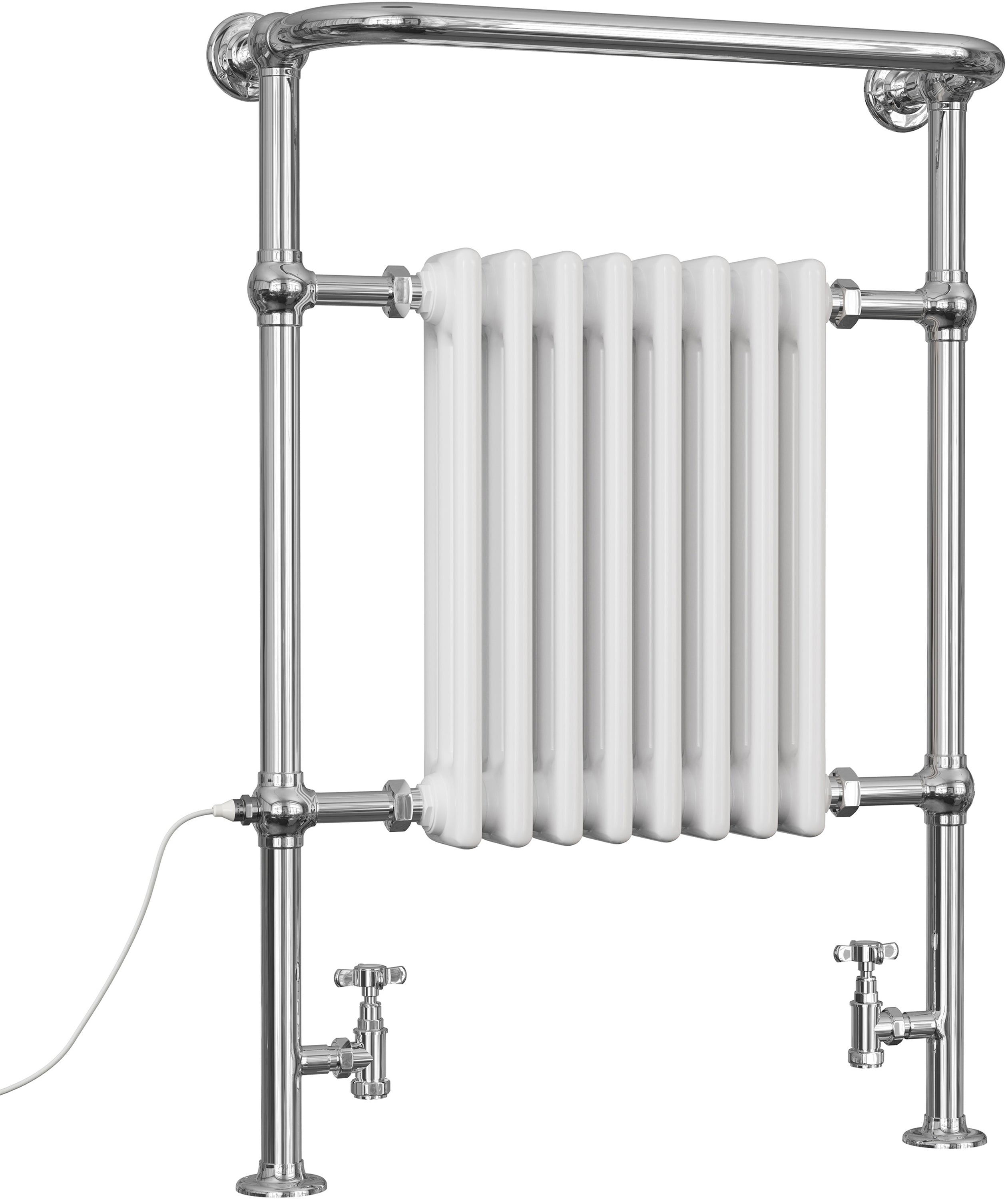 Arundel - Traditional Dual Fuel Towel Rail H963mm x W673mm Standard - Floor Standing