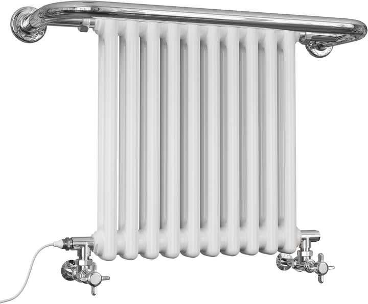 Aydon - Traditional Dual Fuel Towel Rail H491mm x W741mm Standard - Wall Mounted