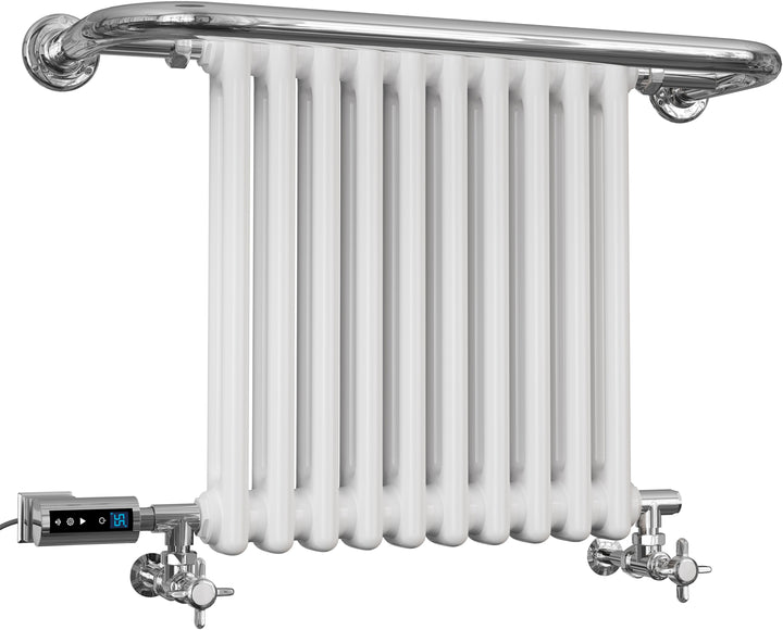 Aydon - Traditional Dual Fuel Towel Rail H491mm x W741mm Thermostatic WIFI - Wall Mounted