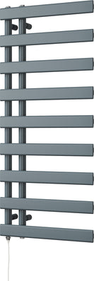 Agar - Anthracite Electric Towel Rail H1156mm x W500mm 400w Standard