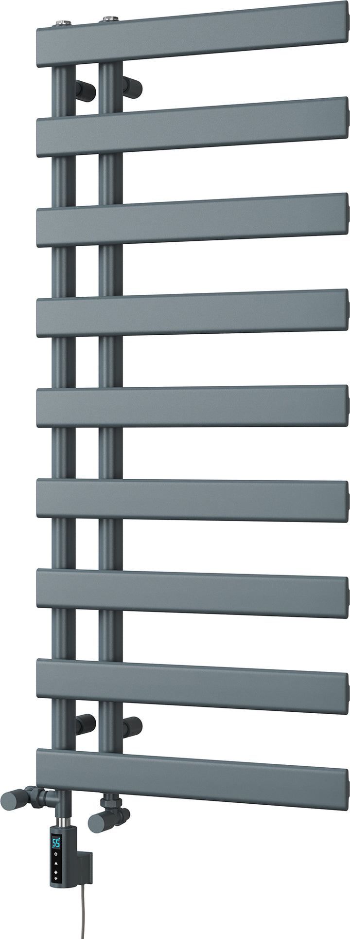 Agar - Anthracite Dual Fuel Towel Rail H1156mm x W500mm Thermostatic WIFI