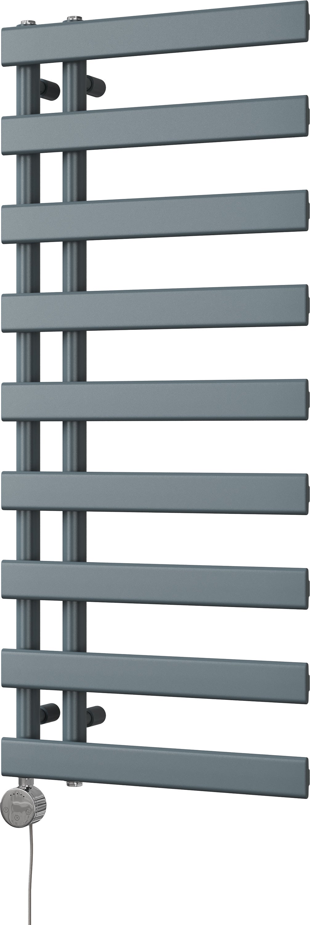 Agar - Anthracite Electric Towel Rail H1156mm x W500mm 600w Thermostatic