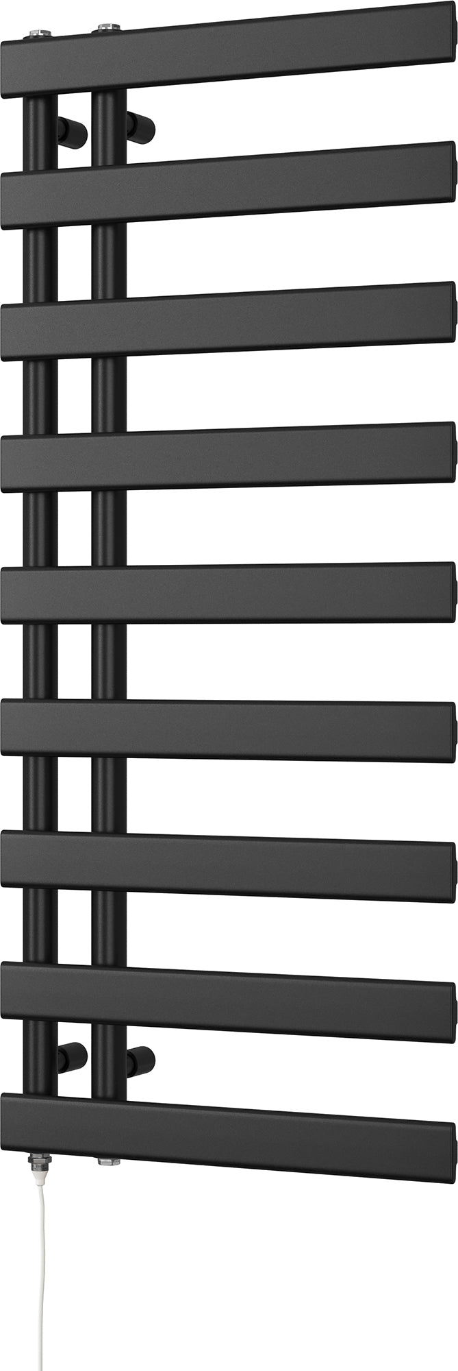 Agar - Black Electric Towel Rail H1156mm x W500mm 400w Standard