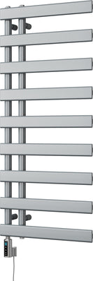 Agar - Silver Electric Towel Rail H1156mm x W500mm 500w Thermostatic WIFI