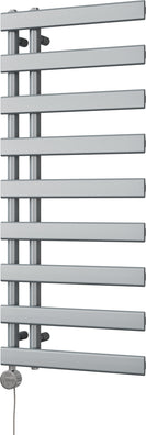 Agar - Silver Electric Towel Rail H1156mm x W500mm 500w Thermostatic