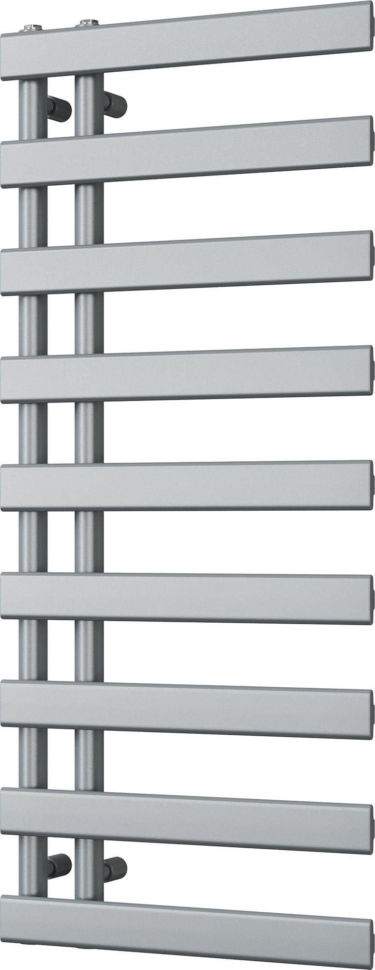 Agar - Silver Towel Radiator - H1156mm x W500mm