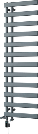 Agar - Anthracite Dual Fuel Towel Rail H1564mm x W500mm Thermostatic WIFI