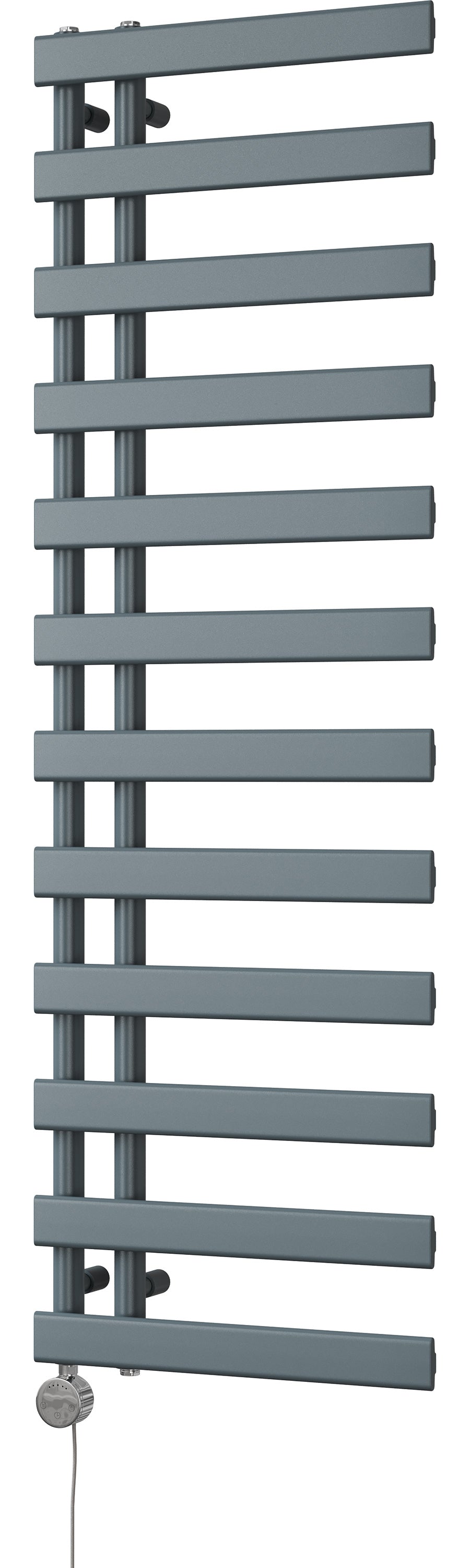 Agar - Anthracite Electric Towel Rail H1564mm x W500mm 600w Thermostatic