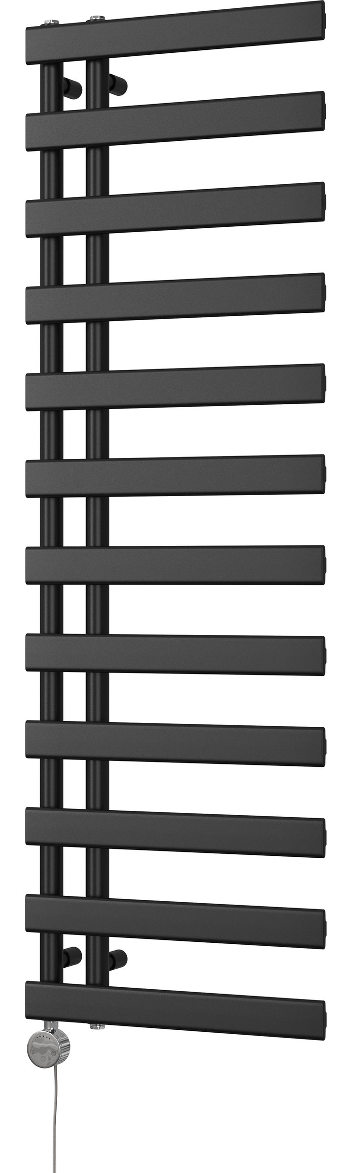 Agar - Black Electric Towel Rail H1564mm x W500mm 600w Thermostatic