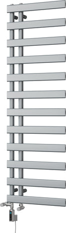 Agar - Silver Dual Fuel Towel Rail H1564mm x W500mm Thermostatic WIFI