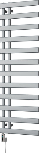 Agar - Silver Electric Towel Rail H1564mm x W500mm 600w Thermostatic WIFI