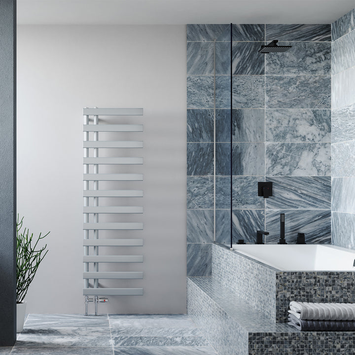 Agar - Silver Towel Radiator - H1564mm x W500mm