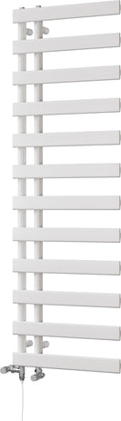 Agar - White Dual Fuel Towel Rail H1564mm x W500mm Standard