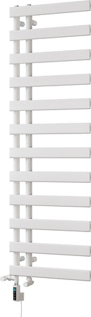 Agar - White Dual Fuel Towel Rail H1564mm x W500mm Thermostatic WIFI