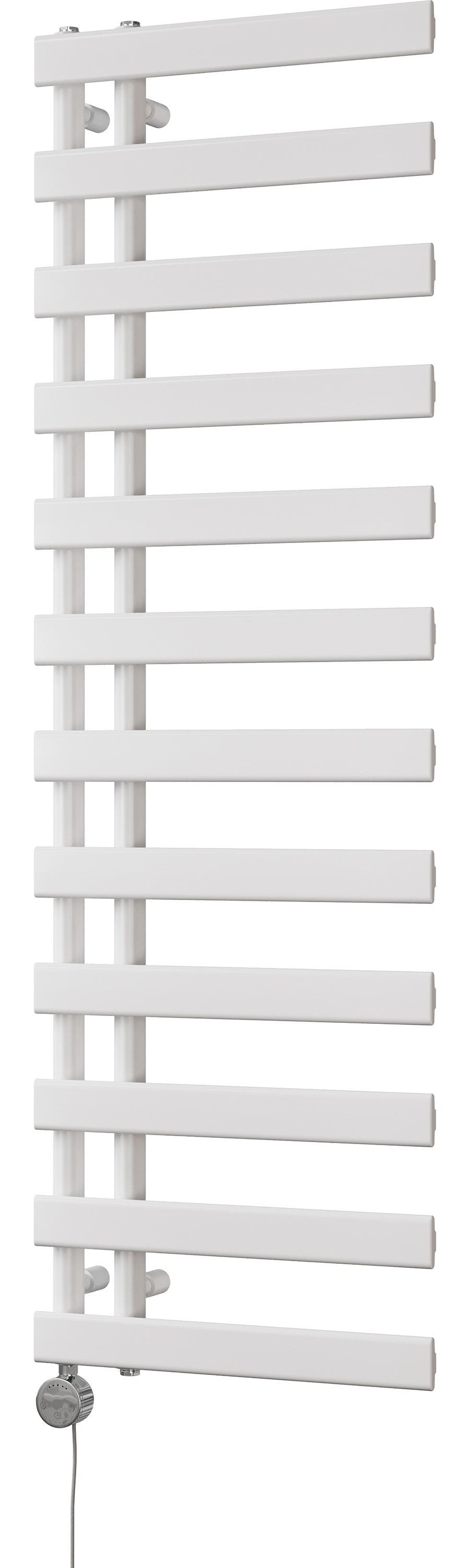 Agar - White Electric Towel Rail H1564mm x W500mm 600w Thermostatic