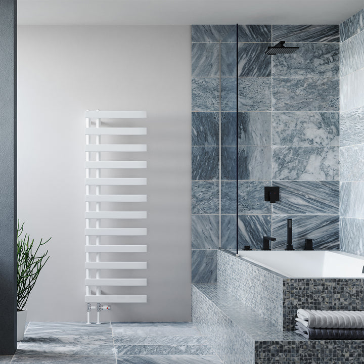 Agar - White Towel Radiator - H1564mm x W500mm