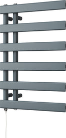 Agar - Anthracite Electric Towel Rail H748mm x W500mm 300w Standard