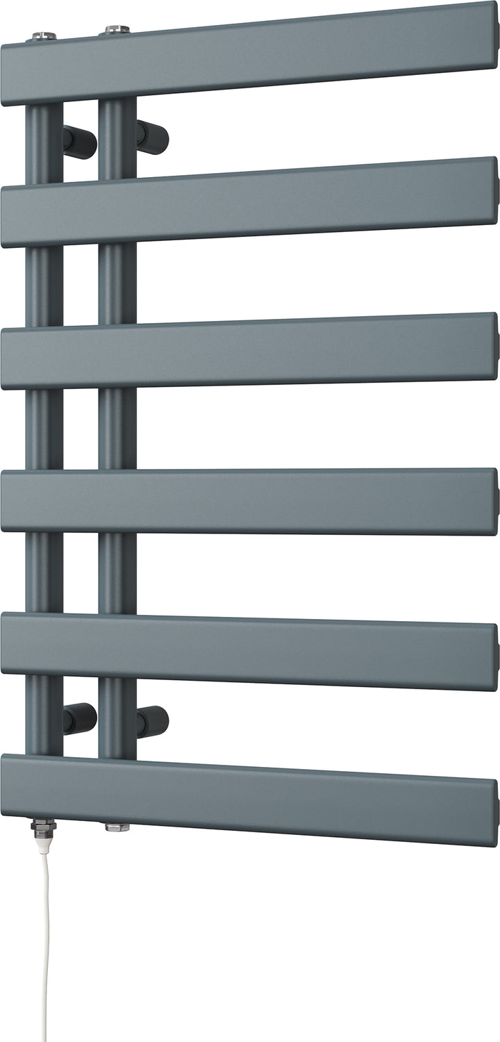 Agar - Anthracite Electric Towel Rail H748mm x W500mm 300w Standard