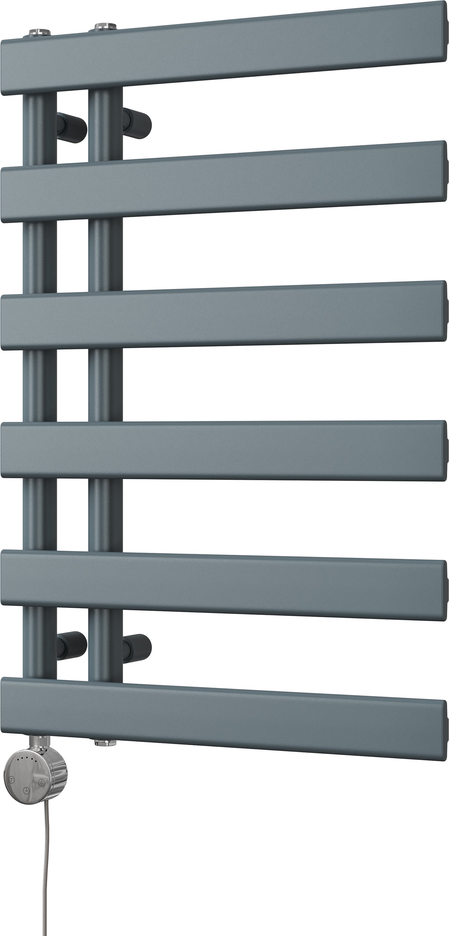 Agar - Anthracite Electric Towel Rail H748mm x W500mm 300w Thermostatic