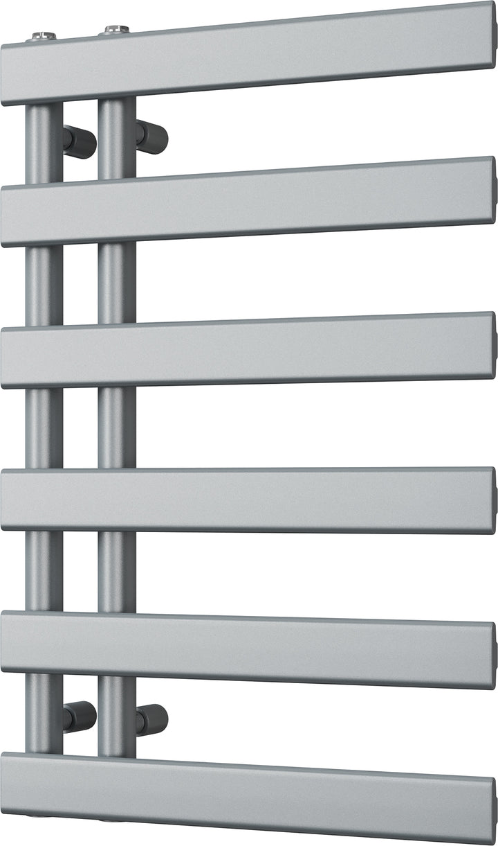 Agar - Silver Towel Radiator - H748mm x W500mm