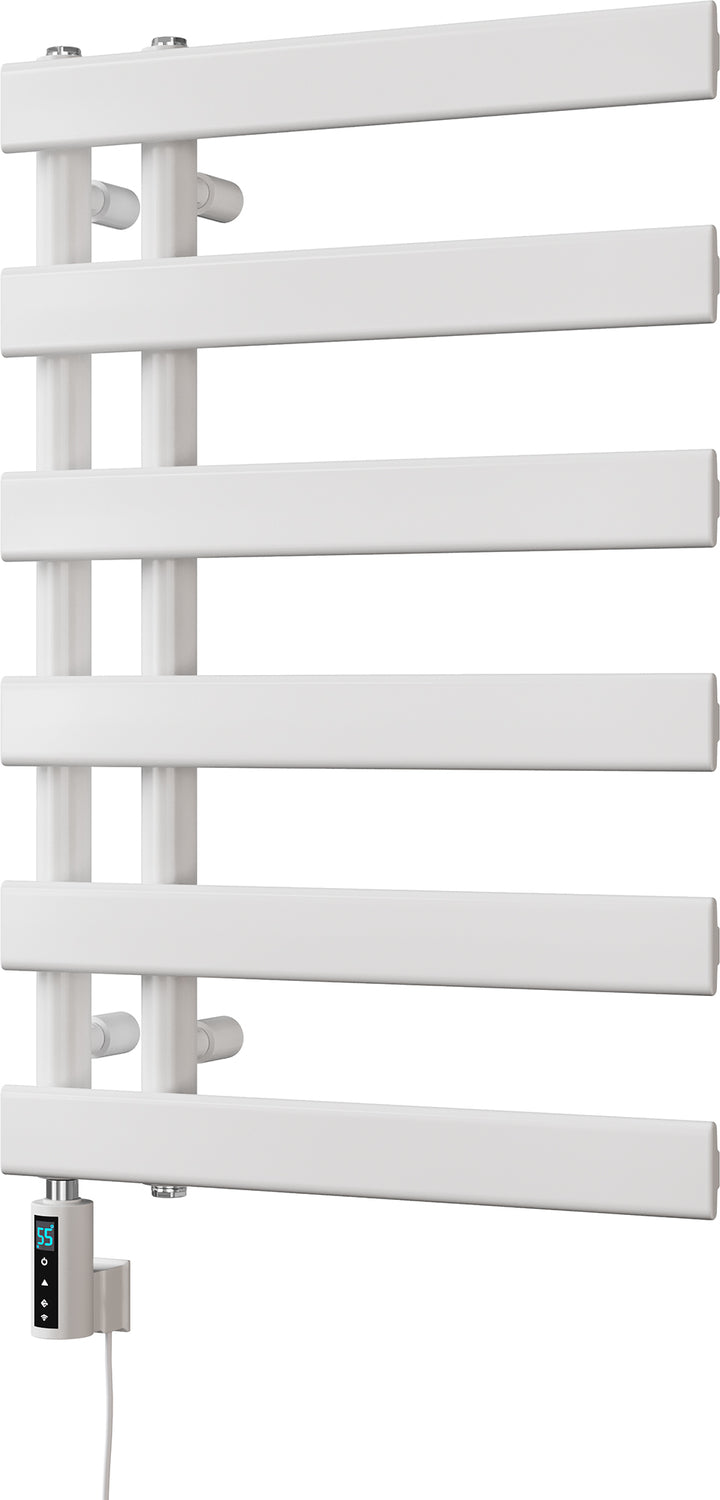 Agar - White Electric Towel Rail H748mm x W500mm 300w Thermostatic WIFI