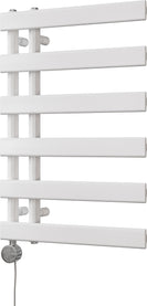 Agar - White Electric Towel Rail H748mm x W500mm 300w Thermostatic