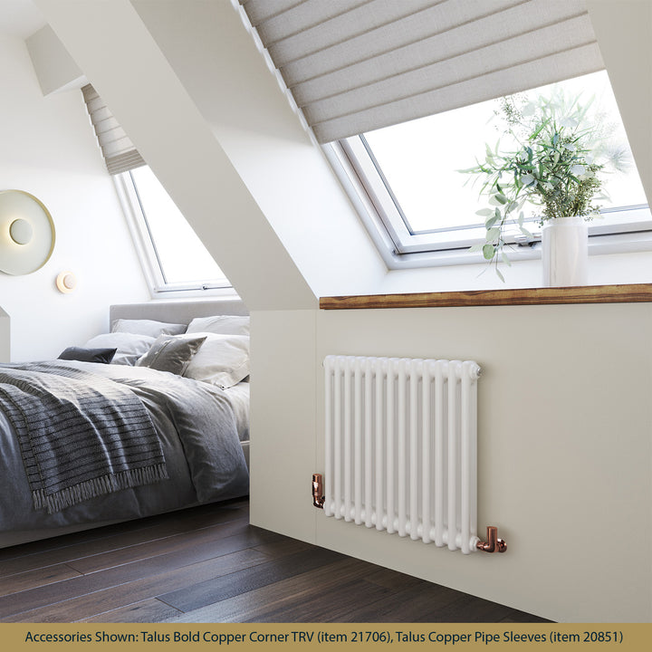 Laser Klassic - White 2 Column Radiator H600mm x W650mm