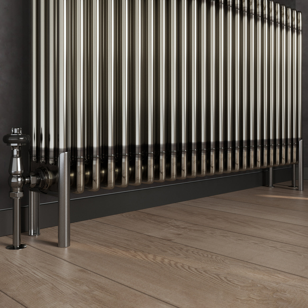 Dds Meta Radiator Column Radiator Feet - 4 Column Raw Metal - Alpha | UK Radiators