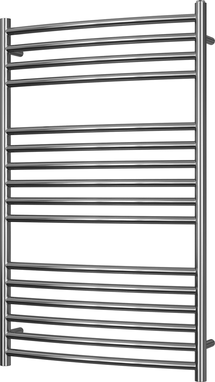 Aston - Stainless Steel Heated Towel Rail - H1000mm x W600mm - Curved