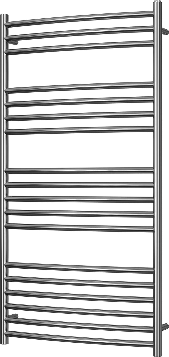 Aston - Stainless Steel Heated Towel Rail - H1200mm x W600mm - Curved