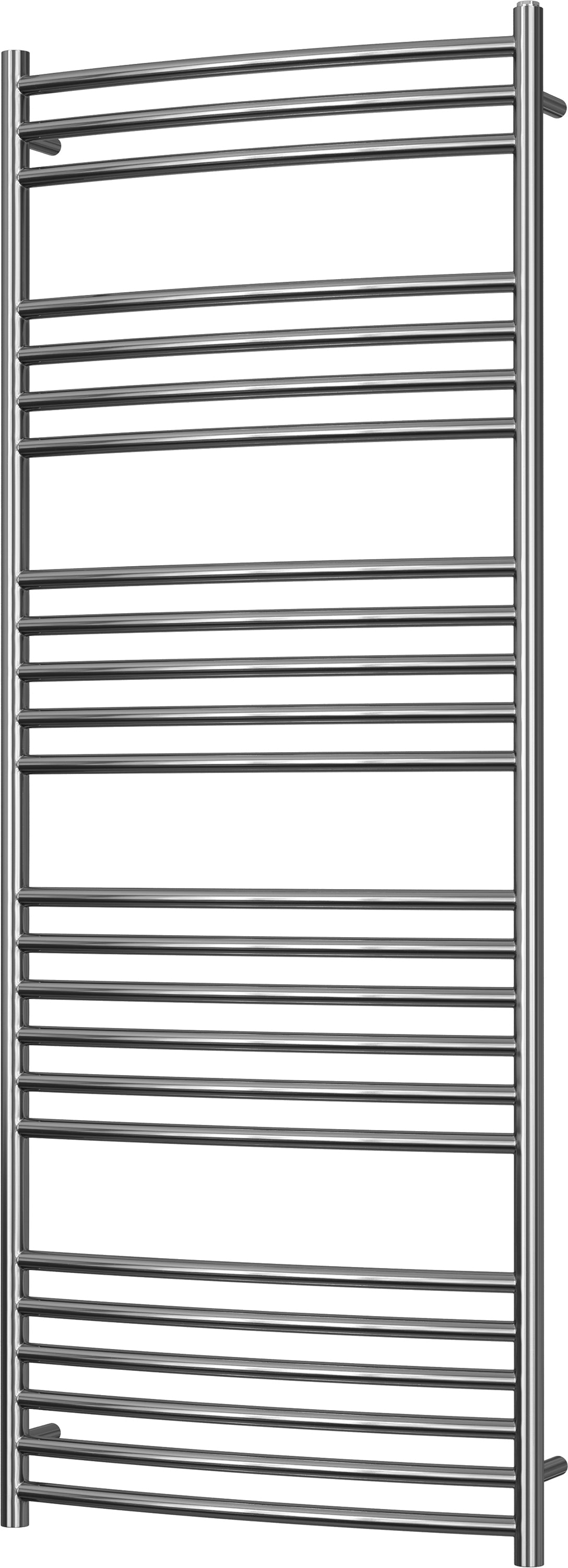 Aston - Stainless Steel Heated Towel Rail - H1600mm x W600mm - Curved