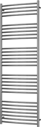 Aston - Stainless Steel Heated Towel Rail - H1800mm x W600mm - Curved