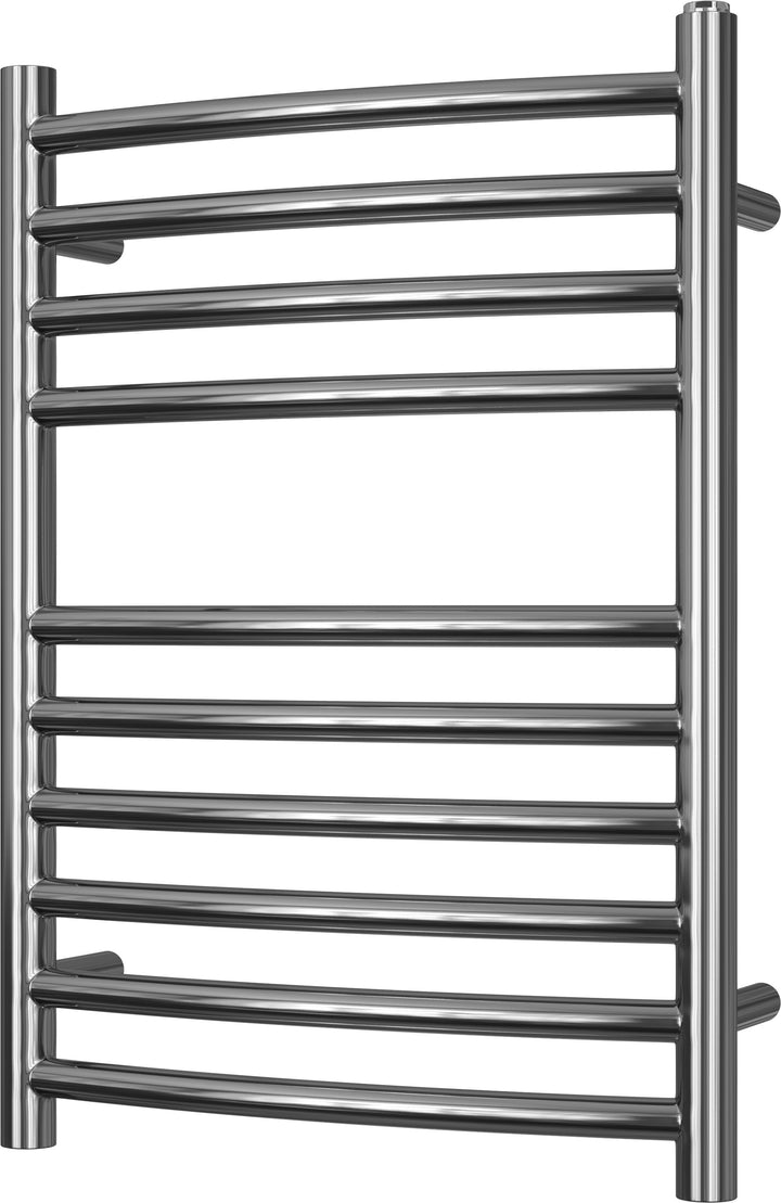 Aston - Stainless Steel Heated Towel Rail - H600mm x W400mm - Curved