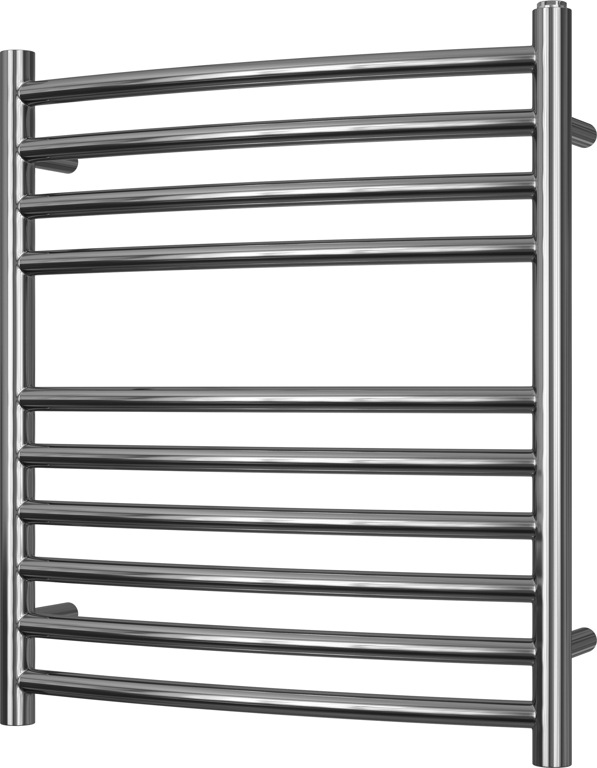 Aston - Stainless Steel Heated Towel Rail - H600mm x W500mm - Curved