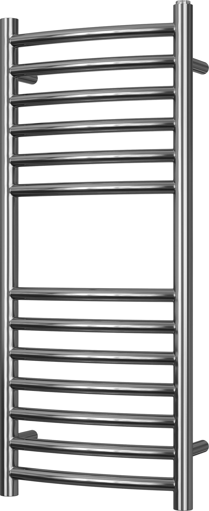 Aston - Stainless Steel Heated Towel Rail - H800mm x W350mm - Curved